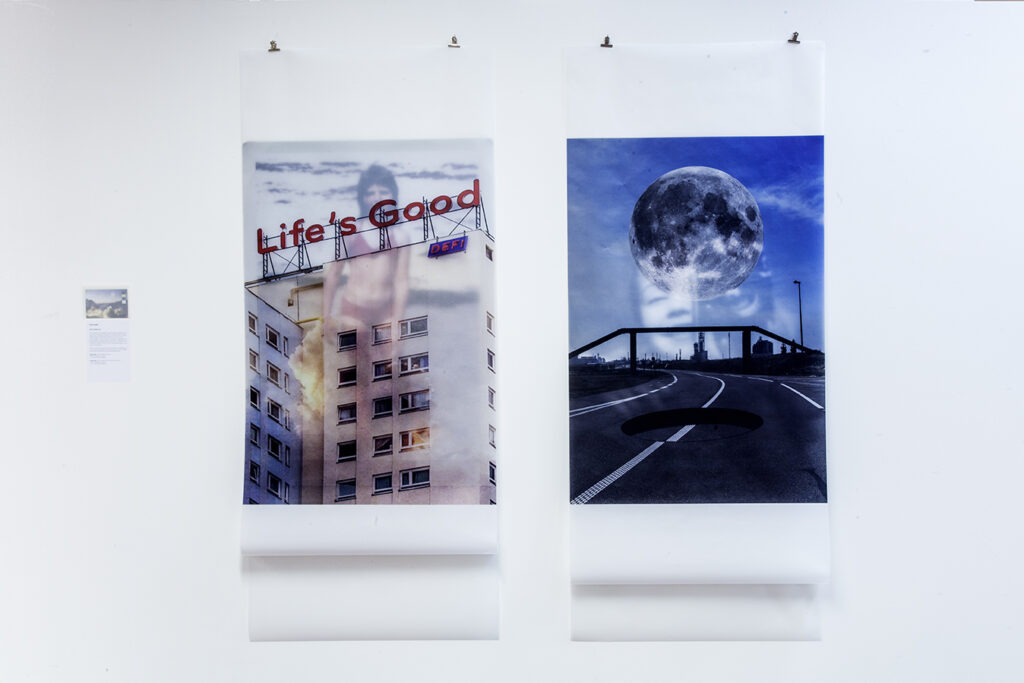 Détail installation Life's Good sur calque par Nadia Rabhi