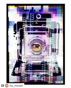 "Série Eyes art optique".